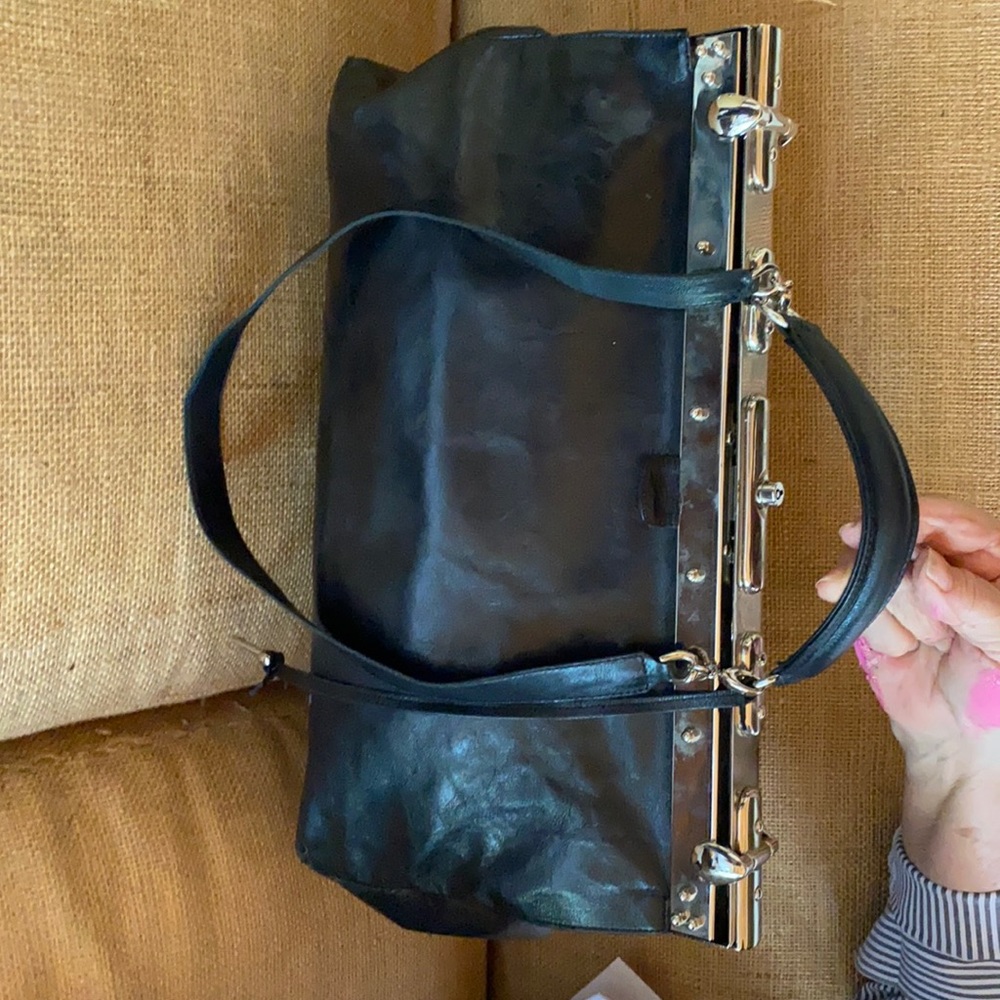 Balmain Paris leather doctors bag. Used and good